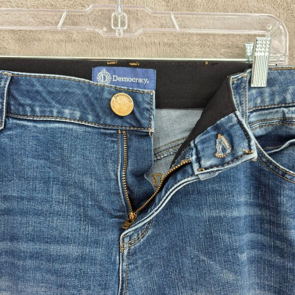 Democracy Absolution Mid Rise Jeans 20W Distress Detail Ankle Skimmer Plus Size - Picture 4 of 14